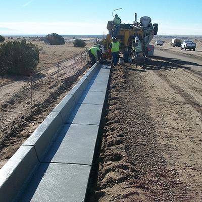 Concrete installation